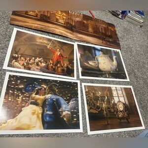 Beauty and the Beast Art Photography Prints in Gold and Brown